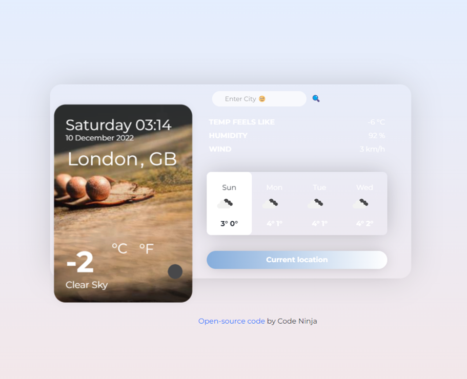 Weather app project